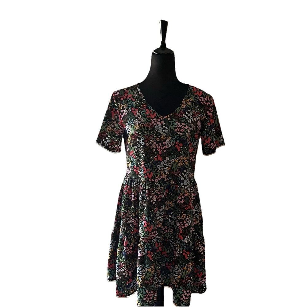 Jacqueline‎ de Yong Dress Sz 34 Floral Tiered